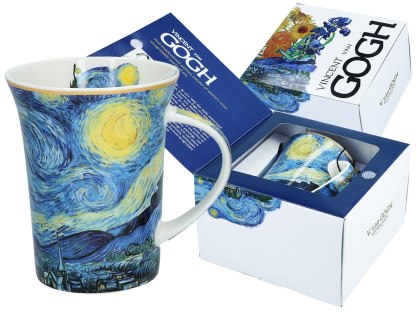 Kubek - Van Gogh, Gwiaździsta noc - Porcelana w eleganckim pudełku