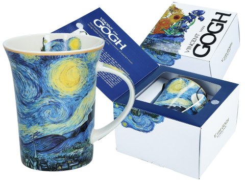 Kubek - Van Gogh, Gwiaździsta noc - Porcelana w eleganckim pudełku