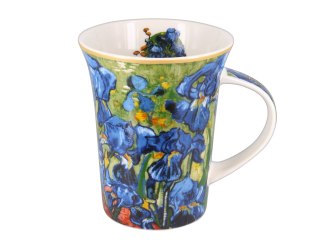 Kubek - Van Gogh, Irysy - Porcelana w eleganckim pudełku