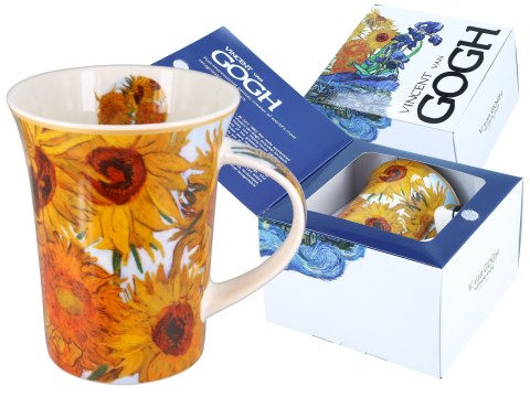 Kubek - Van Gogh, Słoneczniki - Porcelana w eleganckim pudełku