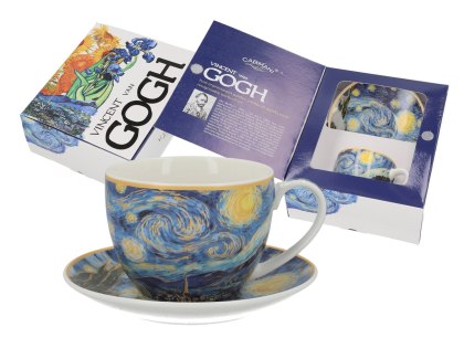 Filiżanka duża - Van Gogh, Gwiaździsta noc - Porcelana w eleganckim pudełku