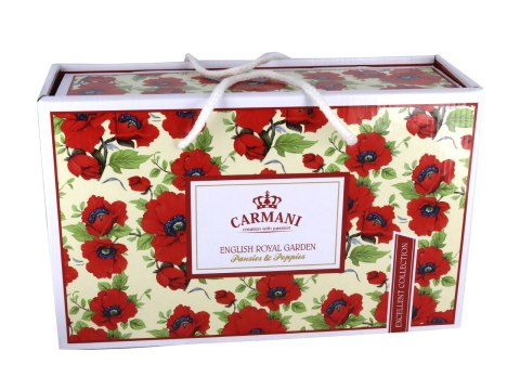 Komplet 2 dużych filiżanek premium - Maki, PORCELANA