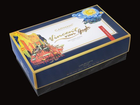 Komplet 2 szklanek premium - V. Van Gogh. Gwiaździsta Noc + Taras kawiarni w nocy (CARMANI)