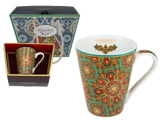 Kubek PREMIUM w kuferku MAROKAŃSKI STYL - porcelana