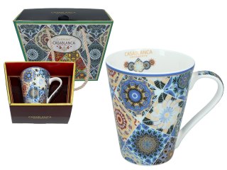 Kubek PREMIUM w kuferku MAROKAŃSKI STYL - porcelana