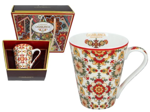 Kubek PREMIUM w kuferku MAROKAŃSKI STYL - porcelana