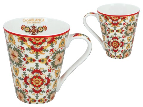 Kubek PREMIUM w kuferku MAROKAŃSKI STYL - porcelana