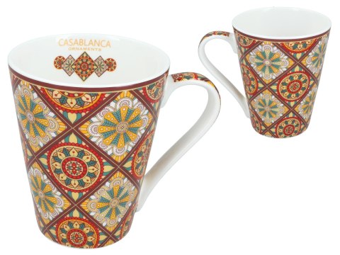 Kubek PREMIUM w kuferku MAROKAŃSKI STYL - porcelana
