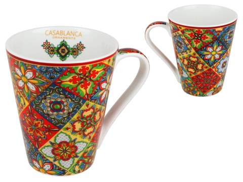 Kubek PREMIUM w kuferku MAROKAŃSKI STYL - porcelana