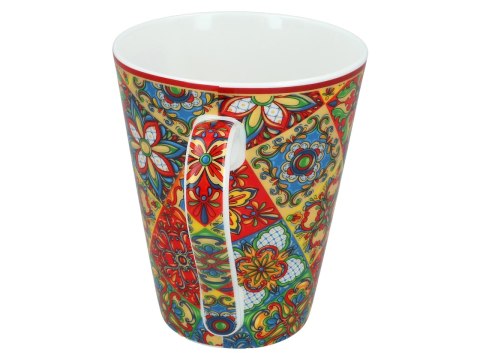 Kubek PREMIUM w kuferku MAROKAŃSKI STYL - porcelana